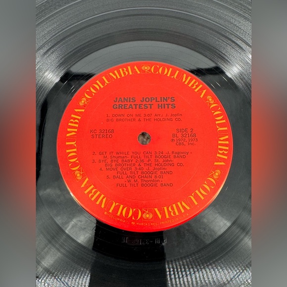 Vintage Janis Joplin’s Greatest Hits Vinyl Record Album. 1973 Record is Mint - Picture 5 of 8